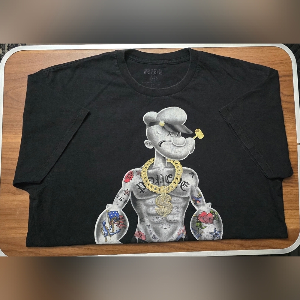 Popeye T-shirt Mens Large - Picture 3 of 5